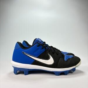 Nike Alpha Huarache Varsity Low MCS Blue Black Baseball AO7959-006 Youth Size 6Y
